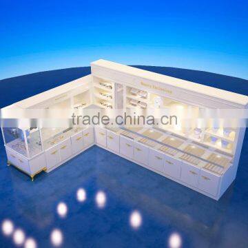 new design glass jewelry mall kiosk for sale