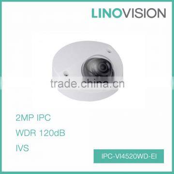 2MP Full HD WDR Network Vandal-proof Wedge Dome IP IR Camera POE