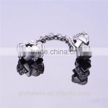 Wholesale Silver Charm Elegance Safety Chain With Crystal Stone Large Hole 925 Sterling Silver Safety Chain DIY Pendant Charm photo-5