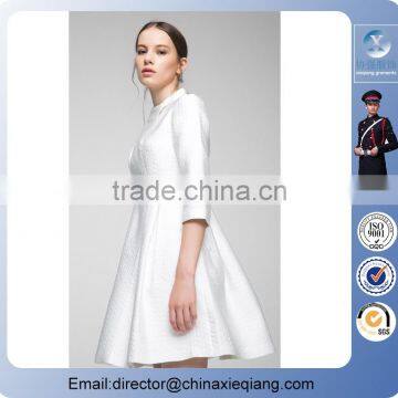 2016 Fashion Ladies Designer Cute Pure Color Dress Women Fancy Dress