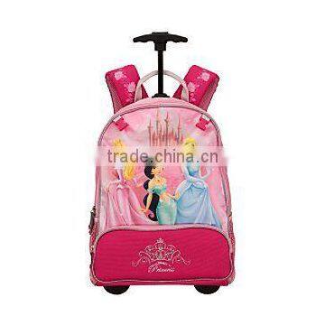 Fashionable Cartoon Character Kids Trolley School Bag