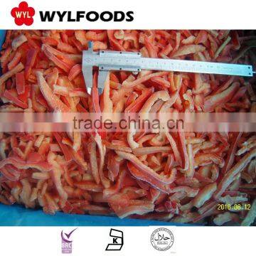 Frozen IQF red chilies dices/crushed,grade A