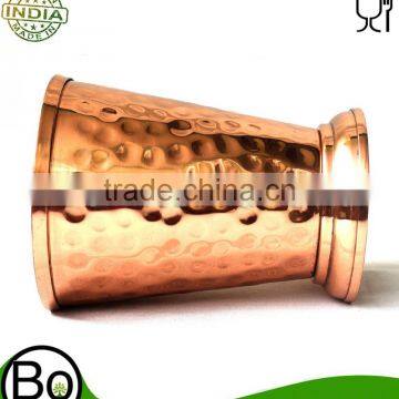 Hand Hammered Pure Copper Tumbler. Tumbler,Hammered Solid Hourglass Tumblers / Copper Glass Set of - 2