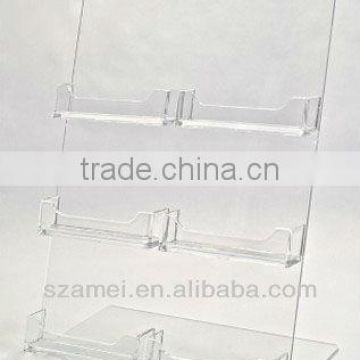 6 pocket perspex business card easel