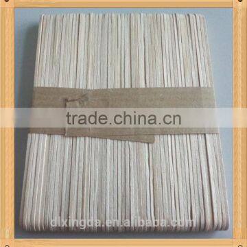 114mm Disposable Wooden Popsicle Sticks with Flat Edge