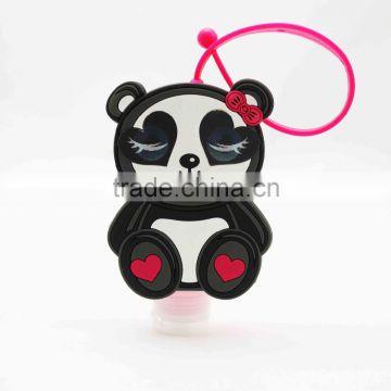 3D eye panda silicone hand sanitizer holder