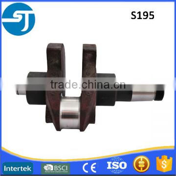 Single cylinder S195 diesel engine parts crankshaft assy for sale