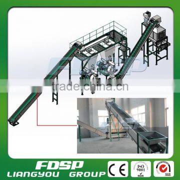 High efficient qualified sawdust pelletizing line High-Tech brand biomass wood pellet mill line