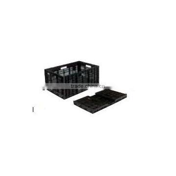 Black Color Collapsed High Quality Plastic Crate for Sale