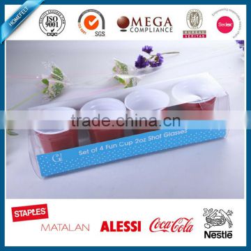 4pcs unique beautiful design melamine cups