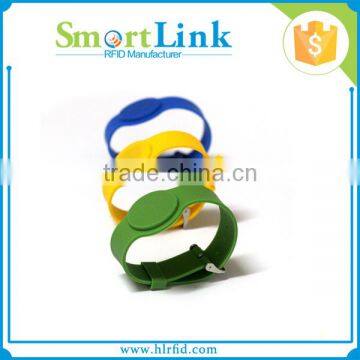 Custom logo printed UHF RFID samrt Wristband/bracelet