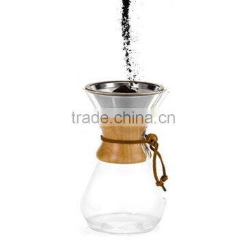 YS Manufacturer Best Pour Over Coffee Brewer With Reusable Mesh Filter Cone Dripper photo-2