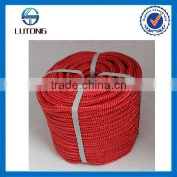 Red Double Polyester Braided Rope,diamond Braided Rope