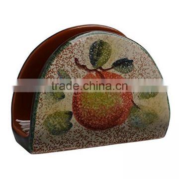 Personalized Handmade Color Glazed Decorative Handmade Napkin Holder