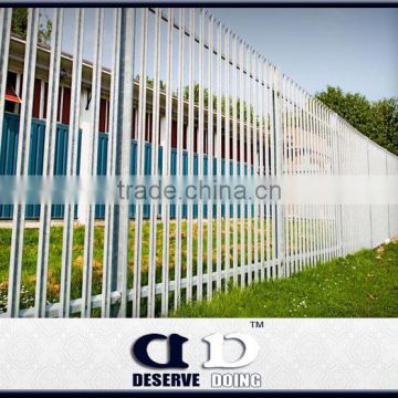 High security galvanized and powder spray steel palisade fence system