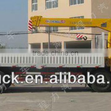 Foton lorry truck mounted crane, 6x2 cargo crane truck for sale