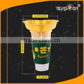 PP Split Boba Tea Cup With Snack Bowl 700ml photo-6