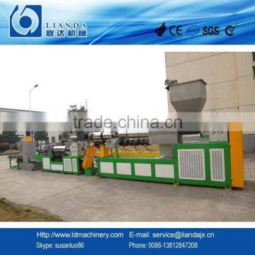 Two stage waste plastic granulator for PE PP