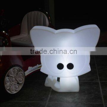 Lovely hello Kitty plastic table lamp with usb cable rechargeable table animal shaped lamp