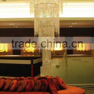 Hanging crystal chandelier, modern pendant light