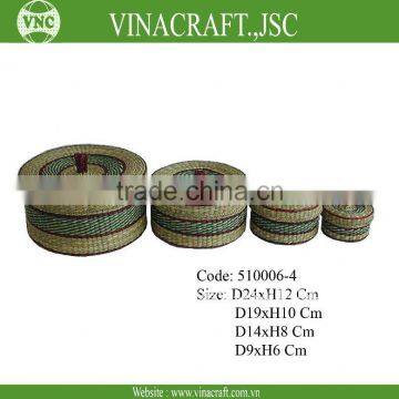 Round storage box set of 4