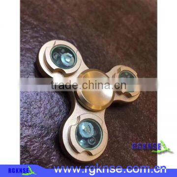 608 Bearing Tri-Spinner LED Light Fidget Spinner Toy Shining Wind Spinner photo-2