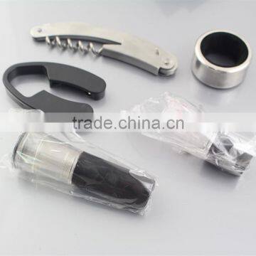 Gift Set Kit of 5 Pieces Corkscrew Pourer Wine Opener Set Wine Accessories photo-3