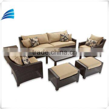 7-Piece Gorgeous Comfortable Sofa Set,Indoor/Outdoor Rattan Wicker Patio Furniture