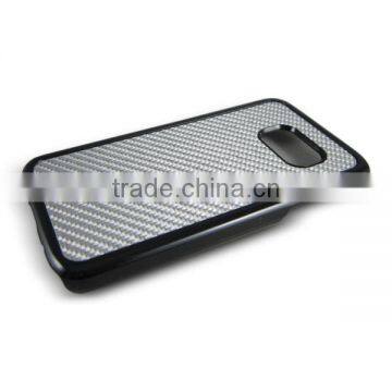 Silver Twil Carbon Fiber Case ,shiny Carbon Fiber Phone Case for Samsung S7 photo-5
