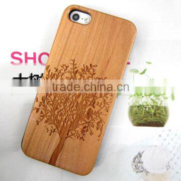 Engraving Custom Pattern Wood Phone Cover Bamboo Mobile Phone Case for IPhone 5S SE photo-6