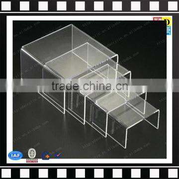 Cheap Wholesale countertop clear acrylic display tables for store/plexiglass nesting table displays