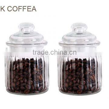 Small Colored Nice Glass Lid Glass Cookie Candy Jar for Wedding Gift photo-3