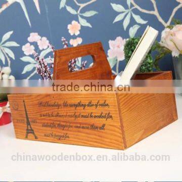 Hot Sell Refined Mini Wooden Storage Bins Custom photo-3