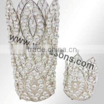 Hot Sale! Glass Crystal Votive Candle Holder and Table Candles photo-3