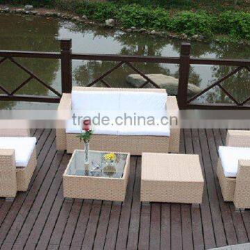 synthetic rattan furniture garden sofa set