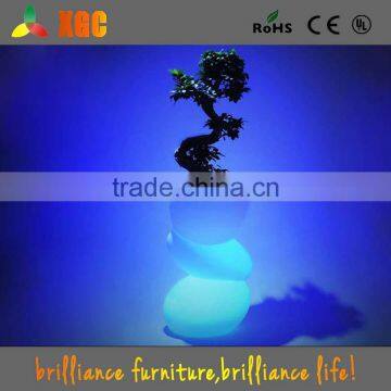 Lighted Outdoor Flower Pots PE Material Waterproof Led Flower Pot,plastic Led Flower Pot With Waterproof Batery photo-3
