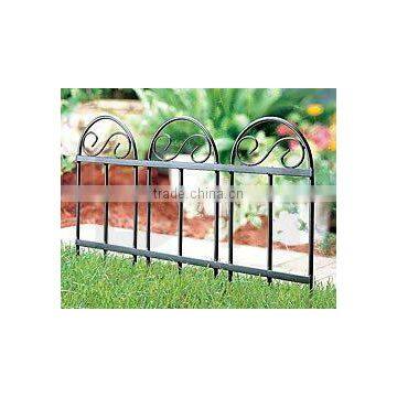 wrought iron garden fence