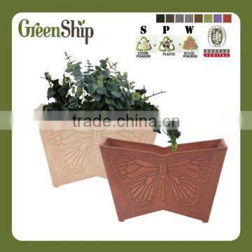 outdoor garden decorative plastic flower pot