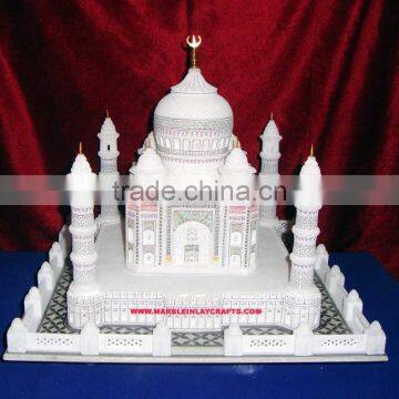 White Marble Taj Mahal Model