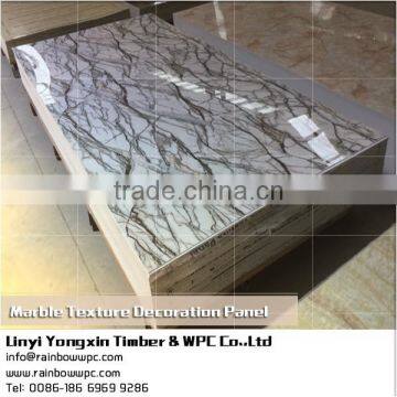 Light Reflection Decorative Wall Panels for Bathroom, Marble Texture Composite Facade Cladding photo-5