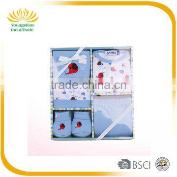 5Pcs 100% Cotton Baby Clothes Gift Set photo-3