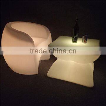 LED Party Rechargeable Glowing Table Glow Coffee Table Illuminated Bar Furniture Set photo-5