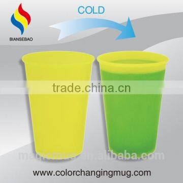 2017 new promotion items cold change color plastic cup