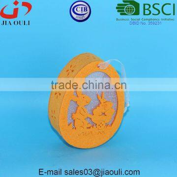 BSCI Audit Factory New Design Easter Decorations With LED Light Non-woven Hanging Eggs Decorations photo-4
