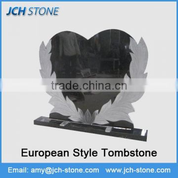 China factory wholesale High quality absolute black grantie tombstone gravestone monuments American & European style