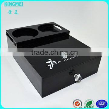 Acrylic Guest Room Supplies, Black Box, Small Drawer Cabinet New photo-2