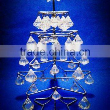 Acrylic Pearls & Metal Lighted Hanging Display Rack/shelf for Table Decoration photo-4