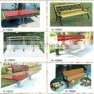 (A-15912) Outdoor Public Bench, Outdoor Concrete Bench, Outdoor Fiberglass Bench photo-2