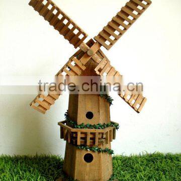 Mini wooden cart for flowers and plants