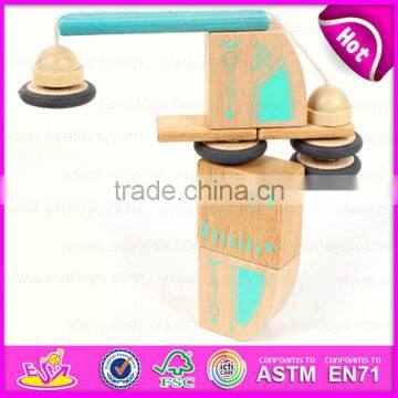 3D Construction Set Small Flexible Magic Wooden Robot,Educational Toy Wooden Robot Kit for Children W03B046 photo-2